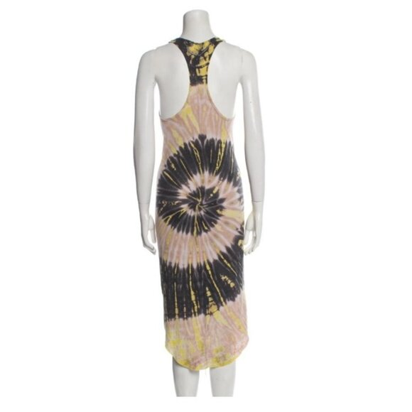 Raquel Allegra Tie Die Deep Scoop Neck Racerback  Tank Dress 2 - Picture 11 of 16